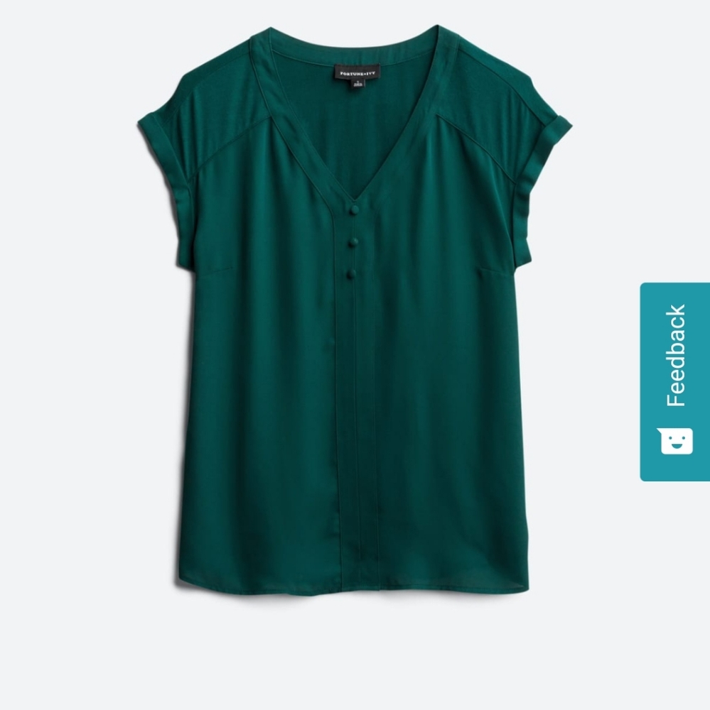 Stitch fix Fortune & Ivy, Large, dark green NWT